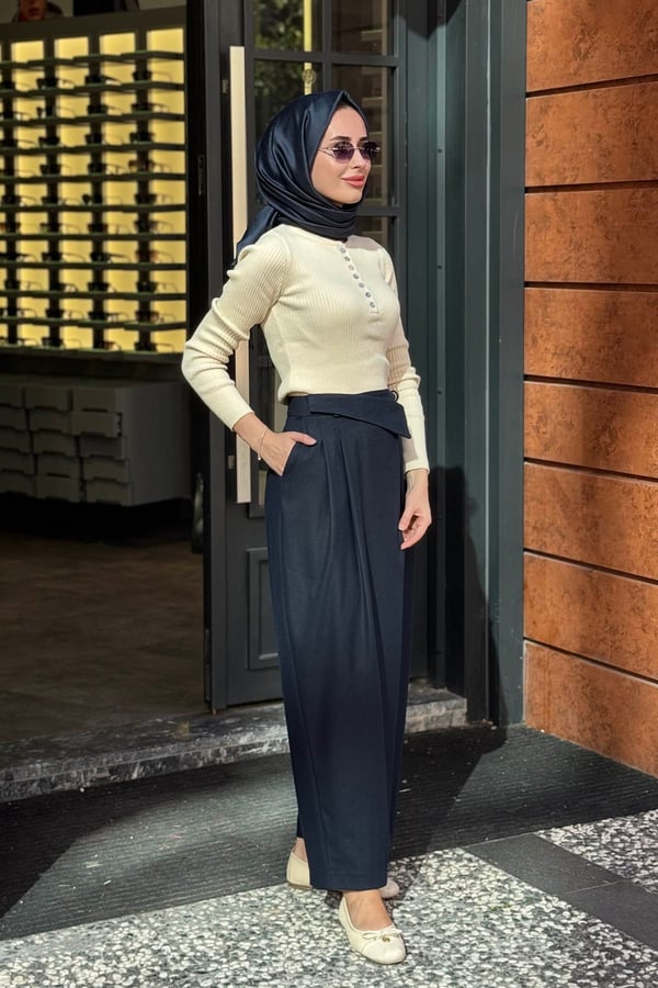 QOOQ Triko Bluz 27FW229 Ekru