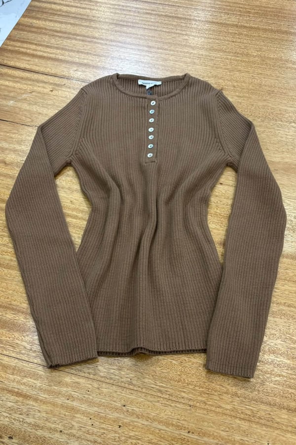 QOOQ Triko Bluz 27FW229 Taba
