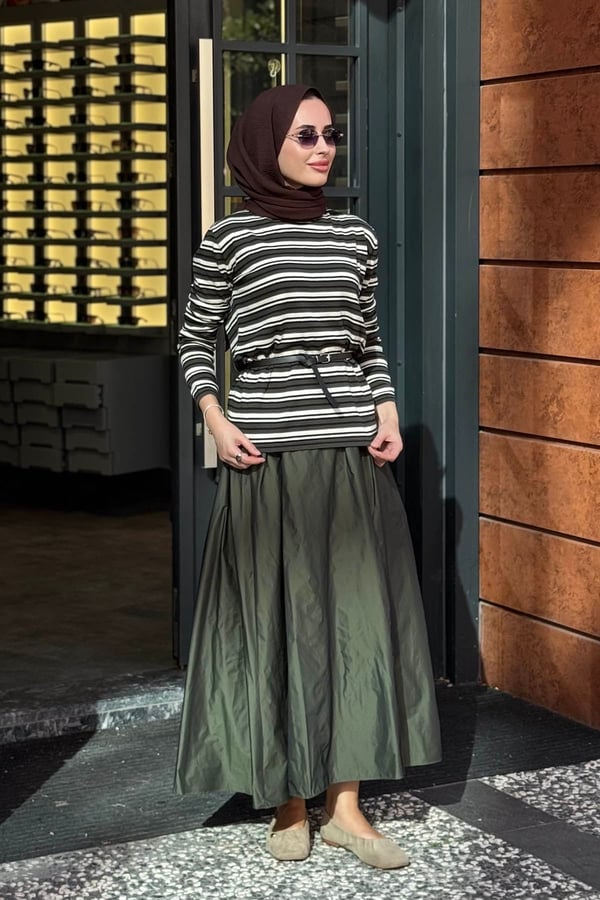 QOOQ Triko Kazak 27FW233 Haki