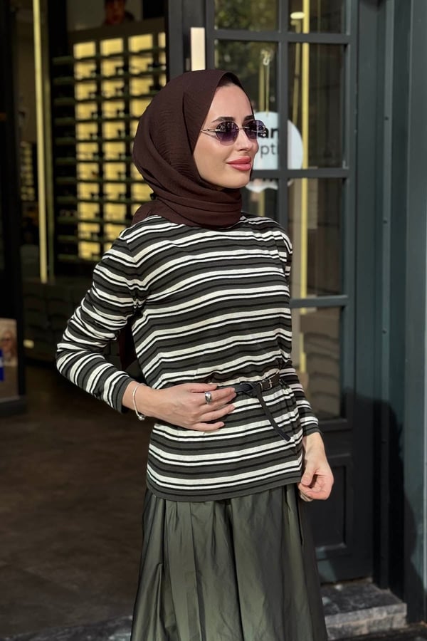 QOOQ Triko Kazak 27FW233 Haki