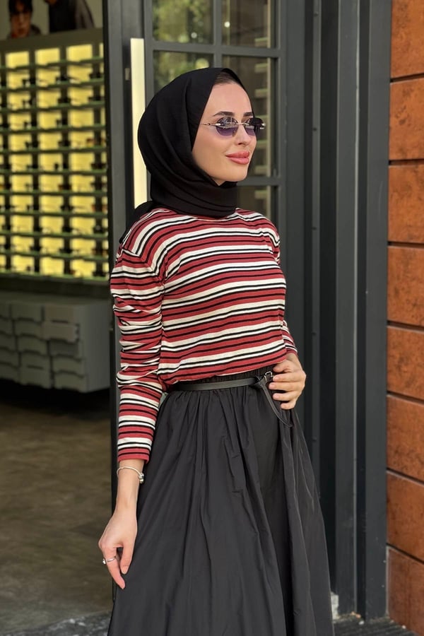 QOOQ Triko Kazak 27FW233 Kiremit