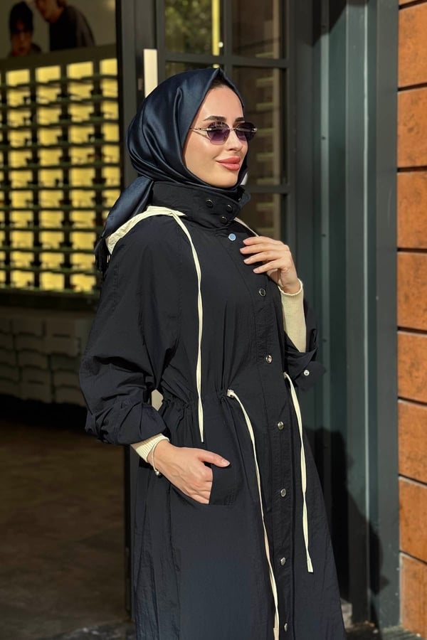 QOOQ Yağmurluk 27FW626 Lacivert