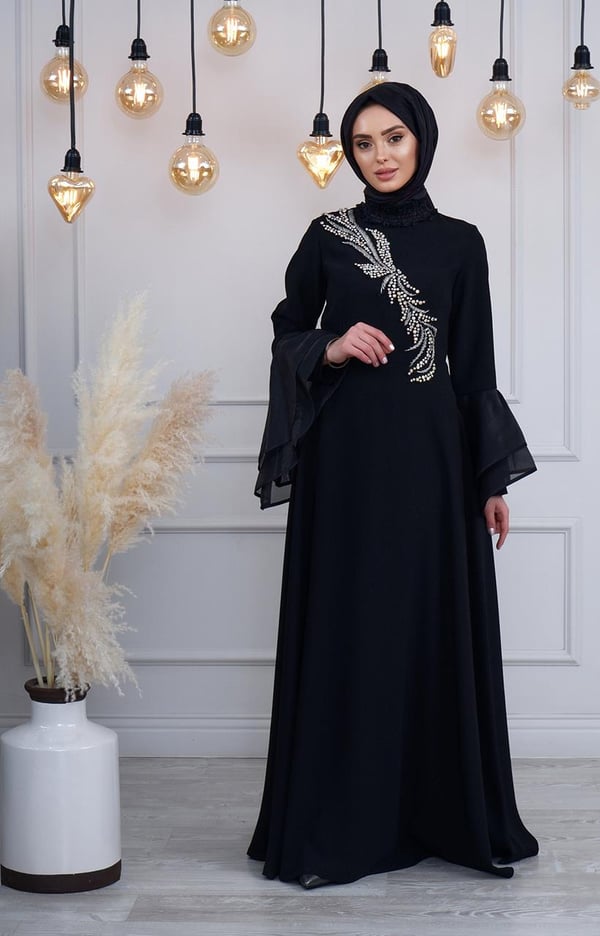 Ribas Collection Abiye R095 Siyah