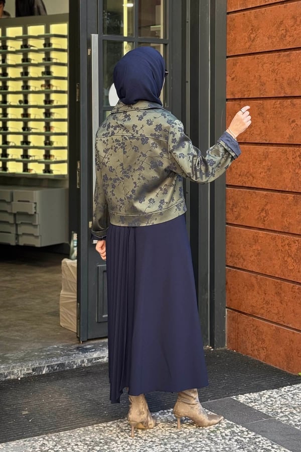venöve Elenar Ceket 27FWCEK0019 Desenli