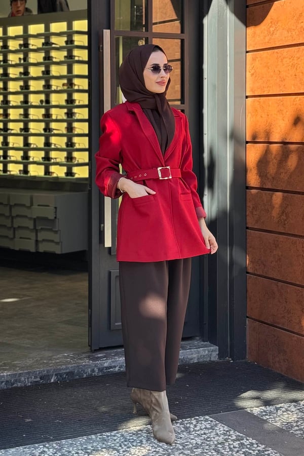 venöve Lyla Ceket 27FWCEK0004 Kırmızı