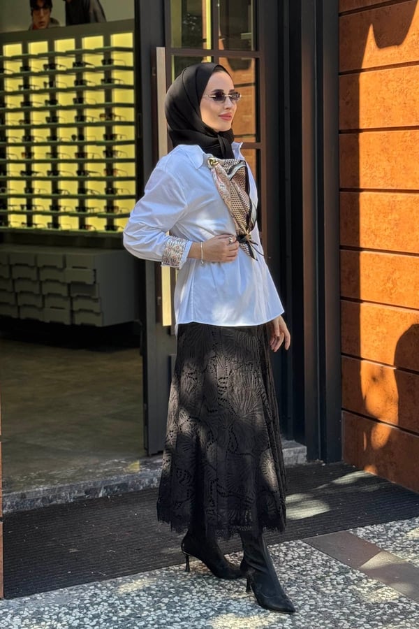 venöve Rosalith Gömlek 27FWGOM0010 Beyaz