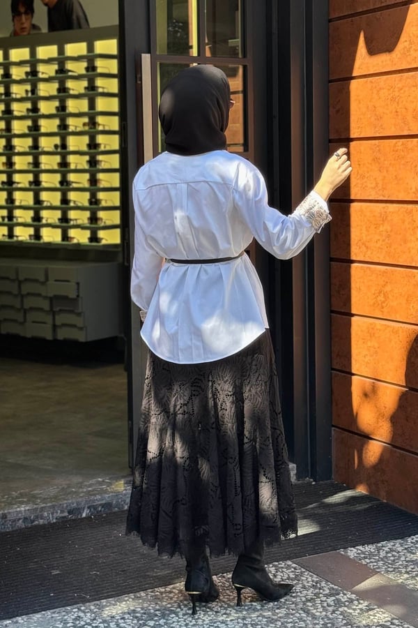 venöve Rosalith Gömlek 27FWGOM0010 Beyaz