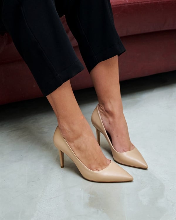 8 CM NUDE MAT STİLETTO