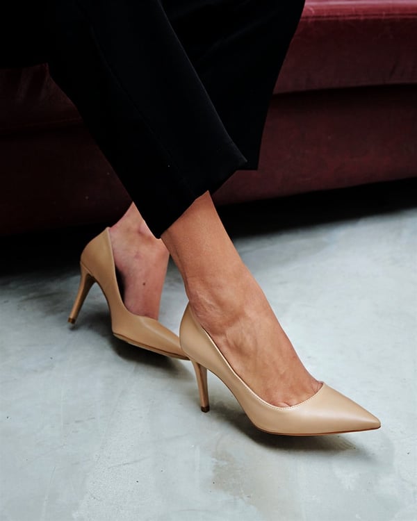 8 CM NUDE MAT STİLETTO