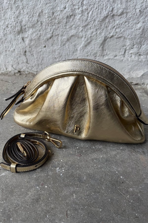 AMSTERDAM GOLD CLUTCH ÇANTA