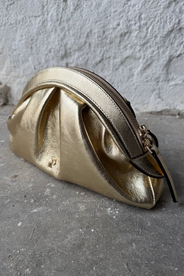 AMSTERDAM GOLD CLUTCH ÇANTA
