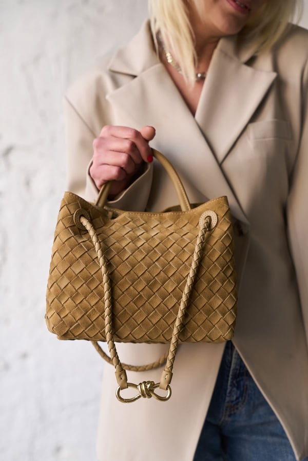 FLORİDA CAMEL SÜET ÇANTA