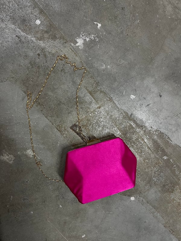 FUŞYA SATEN CLUTCH ÇANTA