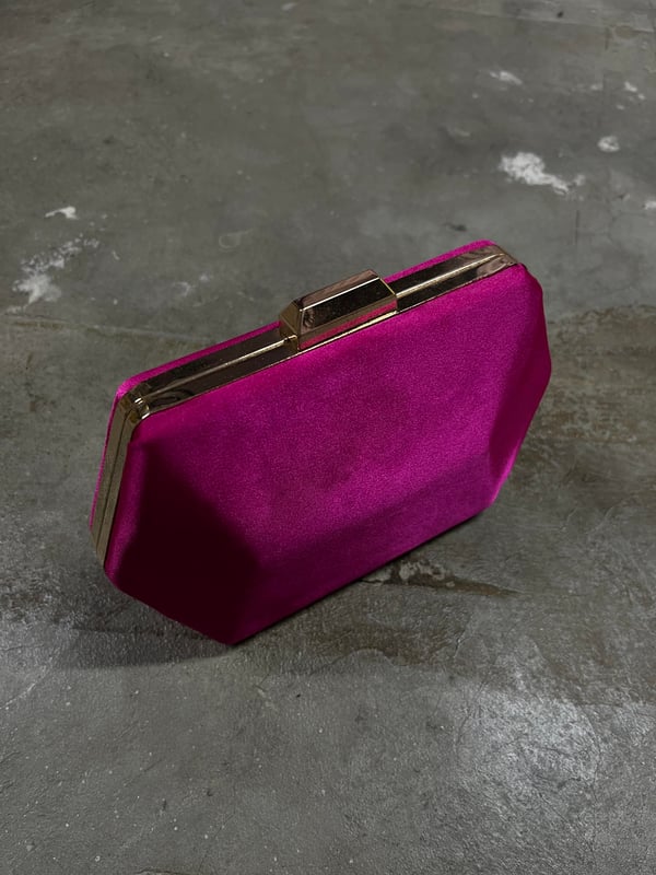FUŞYA SATEN CLUTCH ÇANTA