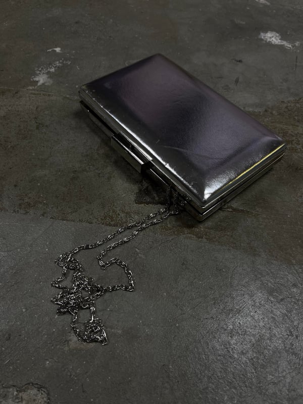 GÜMÜŞ MAT CLUTCH ÇANTA