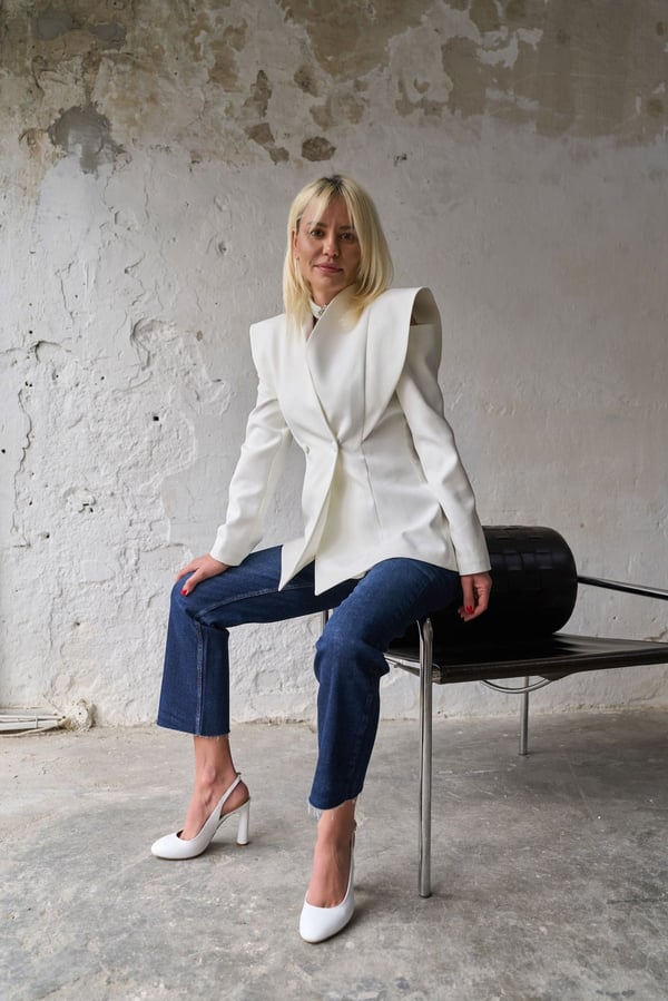 LİMA BEYAZ BLAZER CEKET