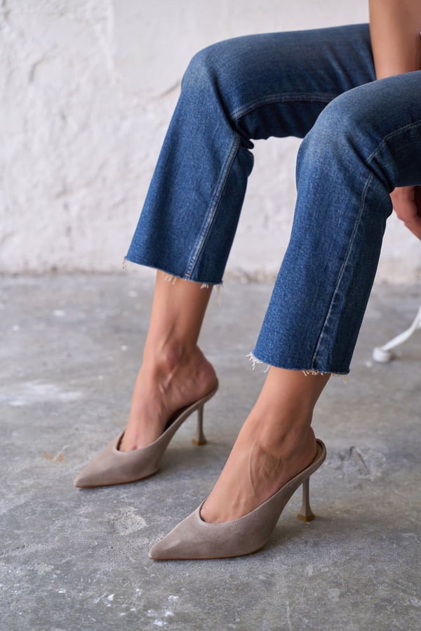 LOSTA VİZON SÜET TOPUKLU AYAKKABI