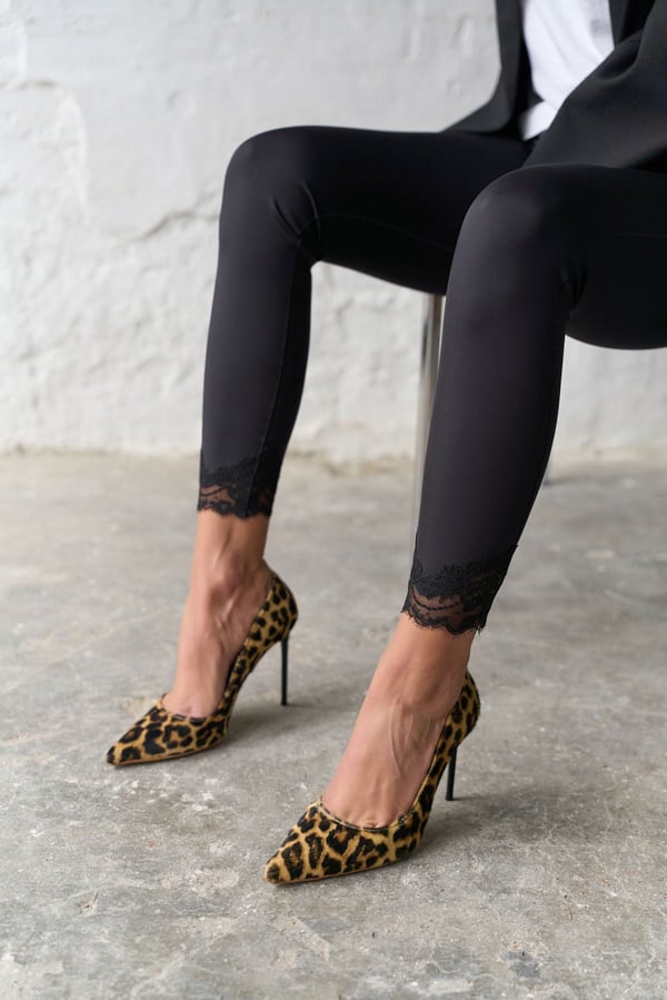 MİTTA 10 CM LEOPAR SÜET STİLETTO