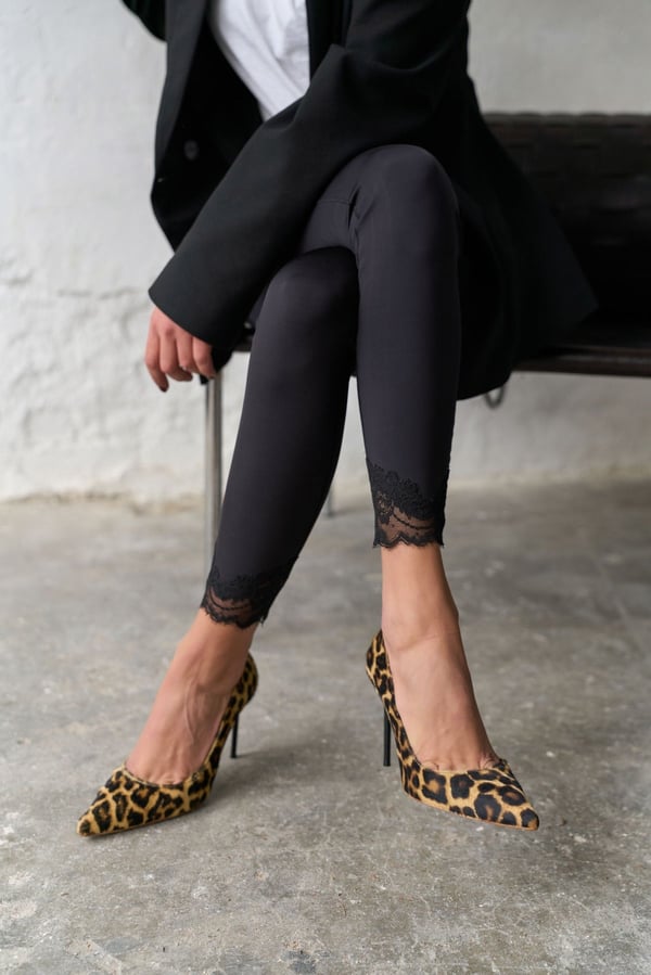 MİTTA 10 CM LEOPAR SÜET STİLETTO