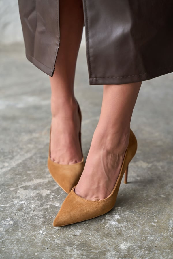 MİTTA 10 CM TABA SÜET STİLETTO