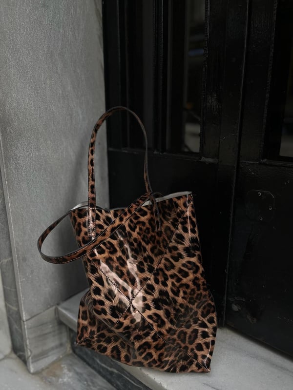MOMO LEOPAR RUGAN SHOPPER ÇANTA