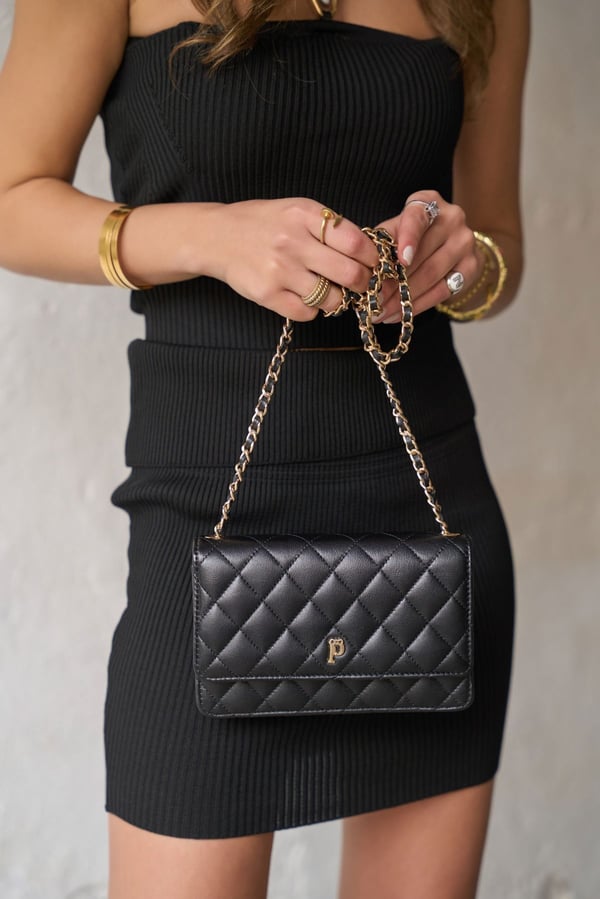 NAPOLİ SİYAH CLUTCH ÇANTA