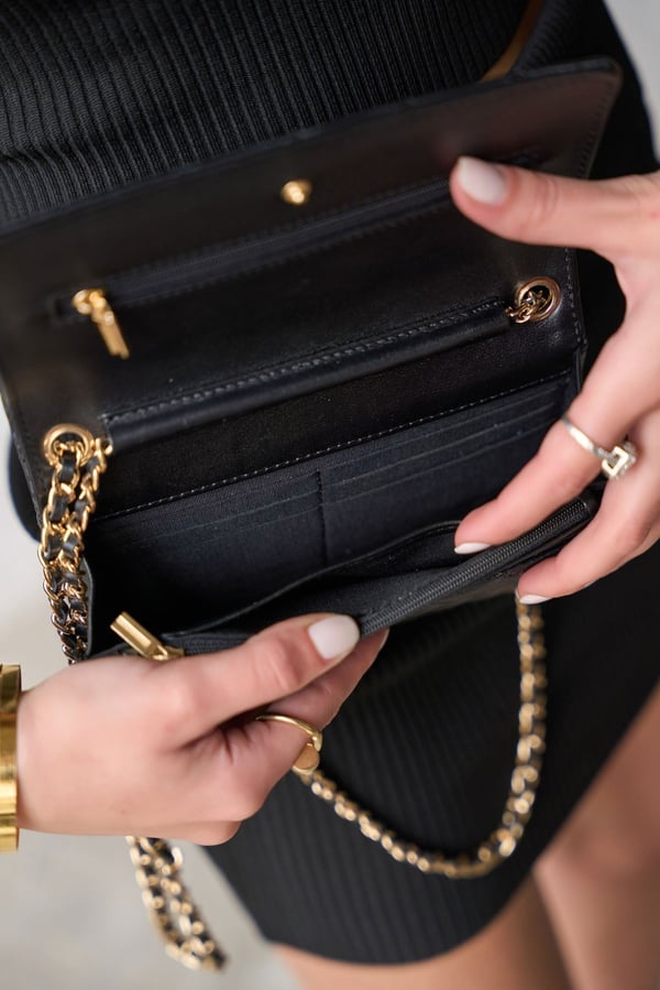 NAPOLİ SİYAH CLUTCH ÇANTA