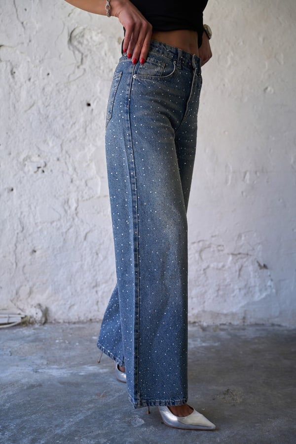 SHİNİNG WİDELEG FIT JEANS