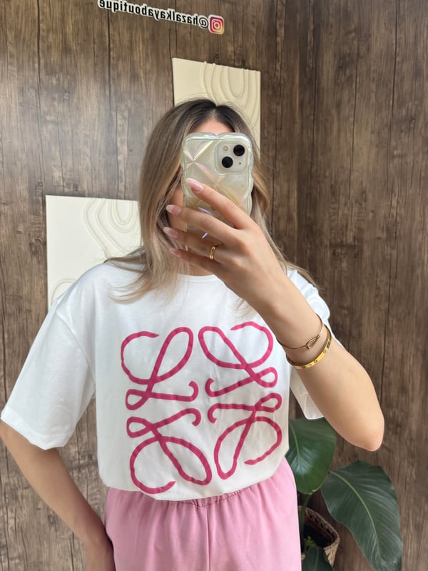 Kabartma Detay Basic Tshirt Beyaz