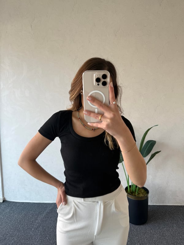 Kaşkorse Basic Tshirt Siyah - 1024