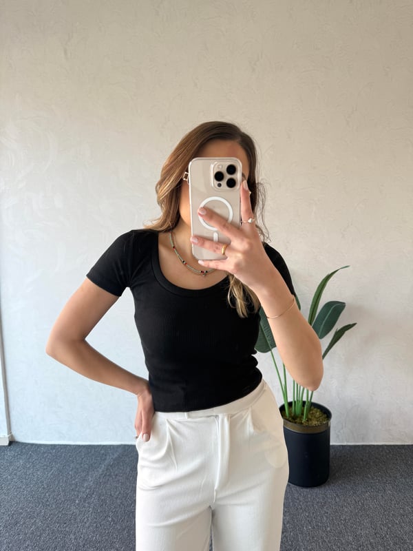 Kaşkorse Basic Tshirt Siyah - 1024