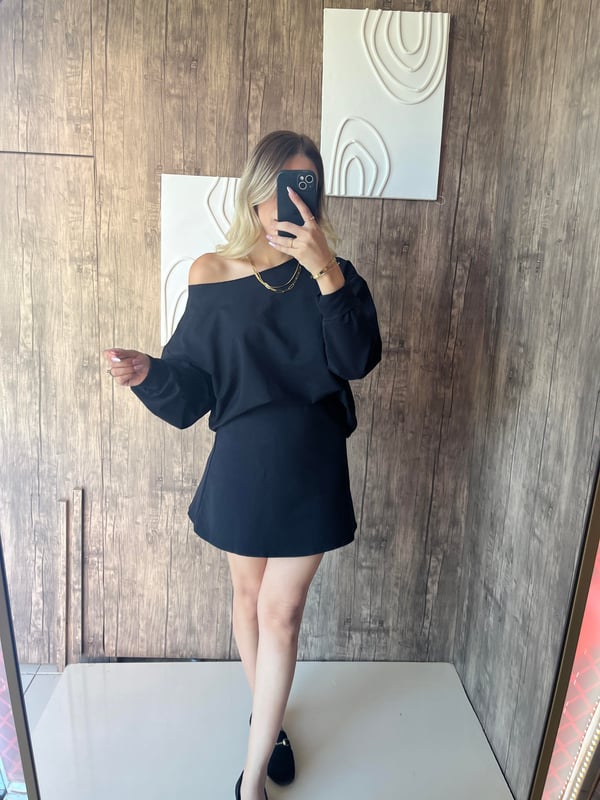 Sweat Etek Basic Takım Siyah