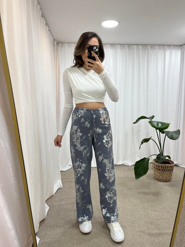 ZARA MODEL VARAKLI PANTOLON GRİ