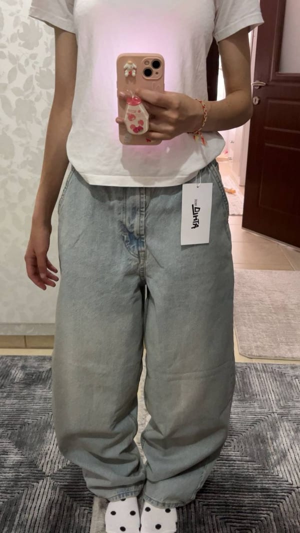Açık Mavi Tint Skater Jean — Athlo Basic müşteri fotoğrafı