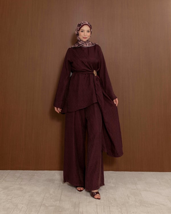 Aksesuarlı Bordo Soft Takım