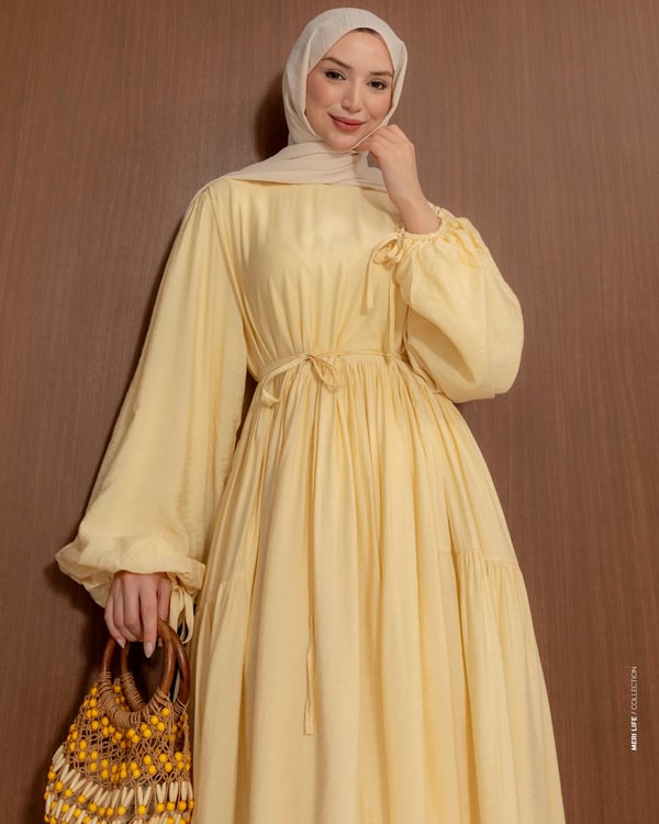 Oversize Doblin Sarı Elbise