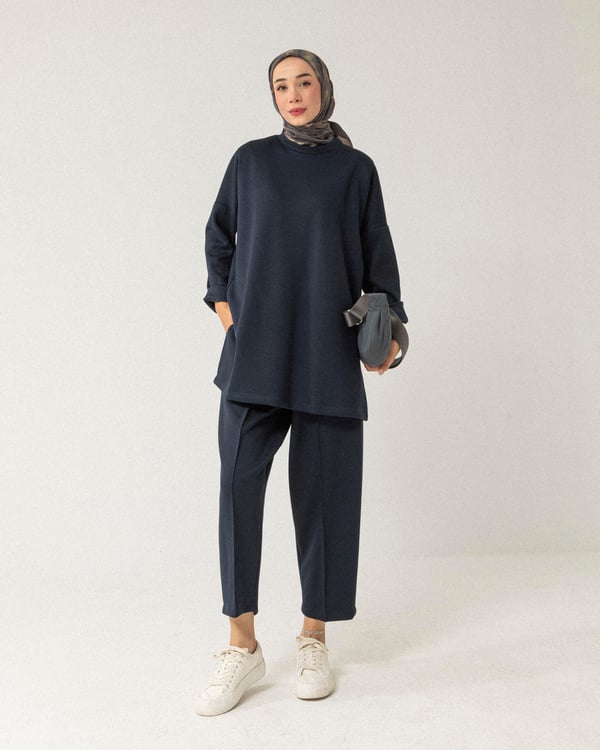 Sweat Pantolon Lacivert Basic Takım