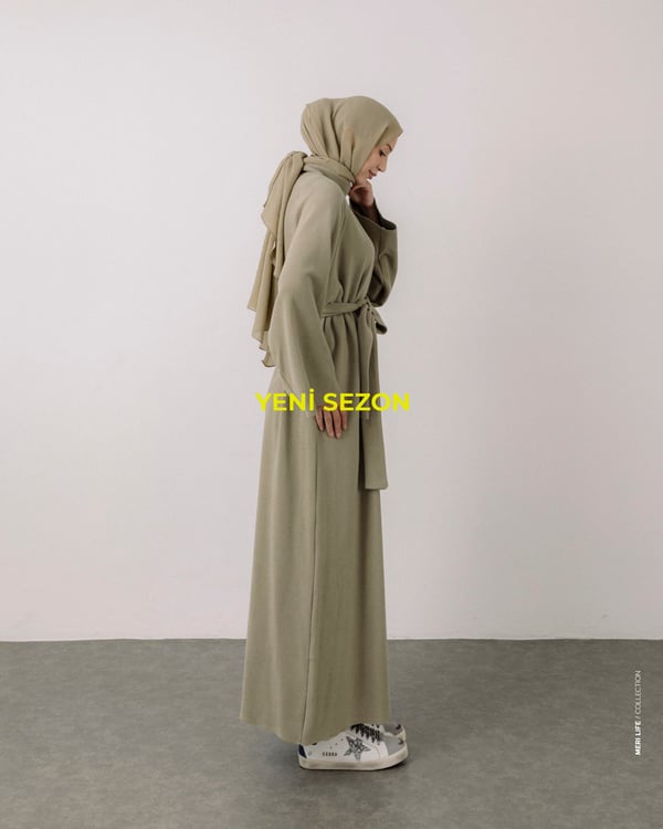 Talin Oversize Mint Yeşili Elbise