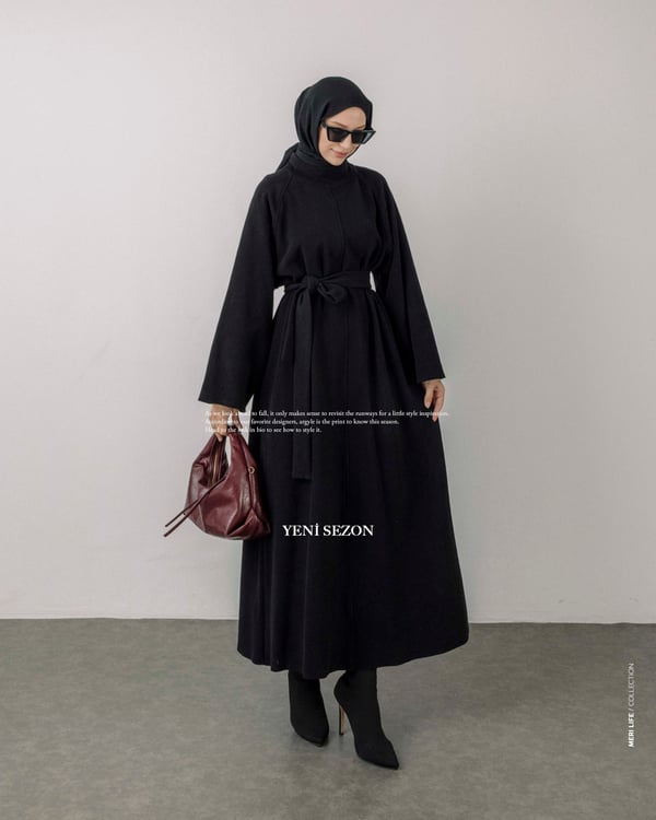 Talin Oversize Siyah Elbise