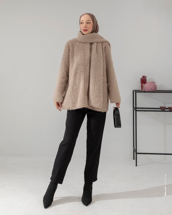 Vizon Peluş Ceket