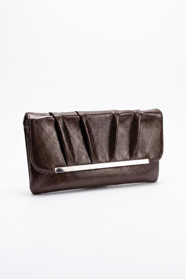132-441-4-KAHVERENGI441 Kahverengi Kadın Clutch Çanta