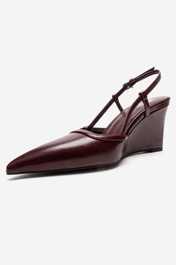 80-10060-4-BORDO CILTCELIA Bordo Cilt Kadın Dolgu Topuklu Ayakkabı
