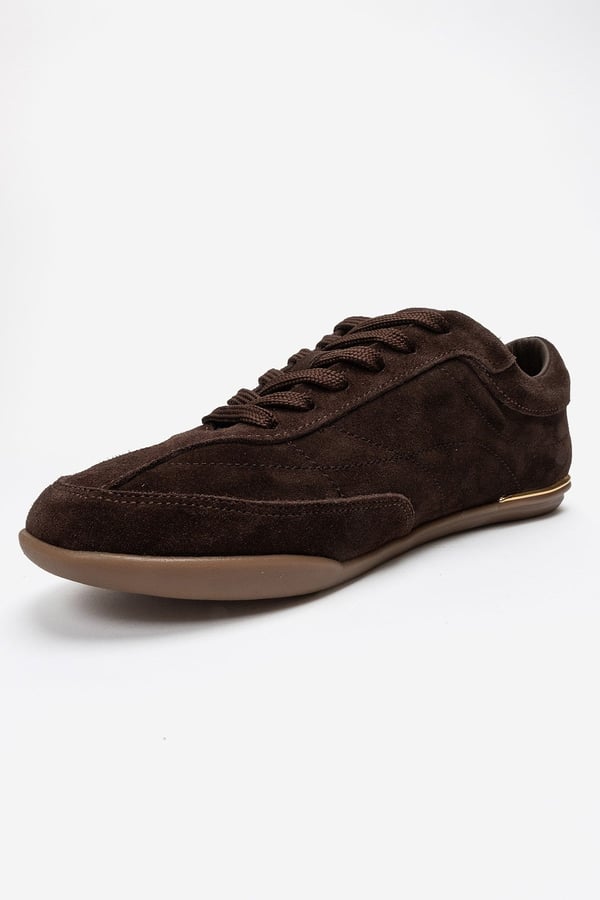 223-26101-1-KAHVERENGI SUETCOLETTE Kahverengi Süet Hakiki Deri Kadın Günlük Spor Ayakkabı