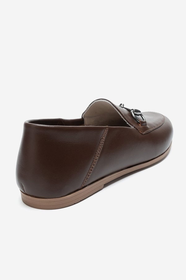63-F03-35-ACIK KAHVERENGIF03 Açık Kahverengi Hakiki Deri Kadın Loafer Ayakkabı