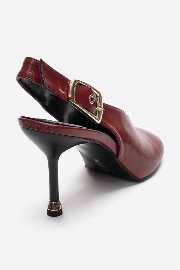 124-6890-5-KIRMIZI CILTFLARIS Kırmızı Cilt Kadın Topuklu Ayakkabı
