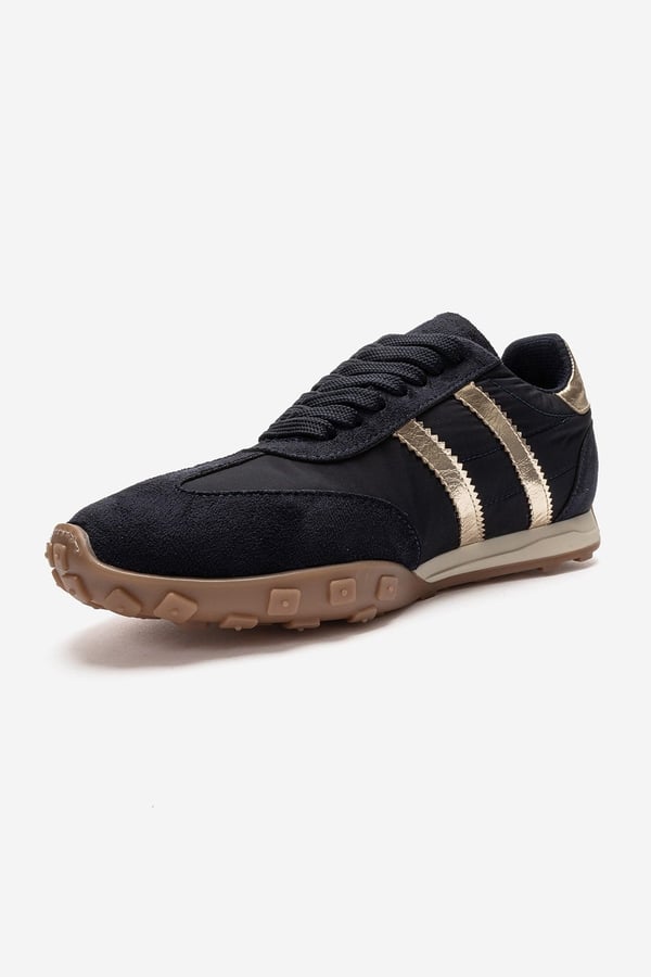223-2622-3-LACIVERT SUETFLUX Lacivert Süet Kadın Günlük Sneaker