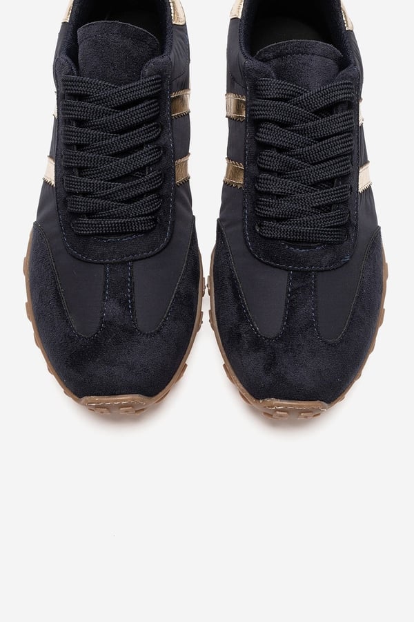 223-2622-3-LACIVERT SUETFLUX Lacivert Süet Kadın Günlük Sneaker