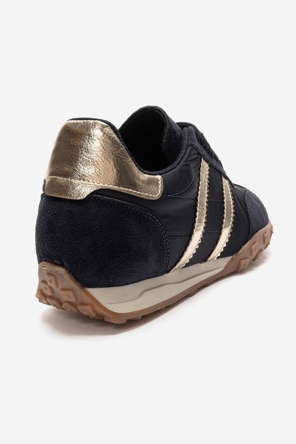 223-2622-3-LACIVERT SUETFLUX Lacivert Süet Kadın Günlük Sneaker