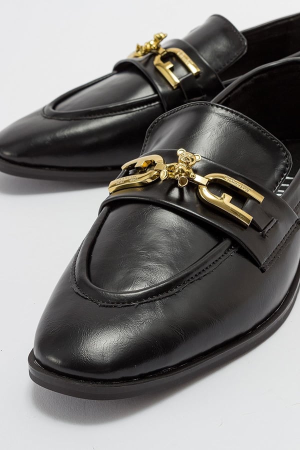 124-3374-1-SIYAH CILTLOUR Siyah Cilt Kadın Loafer