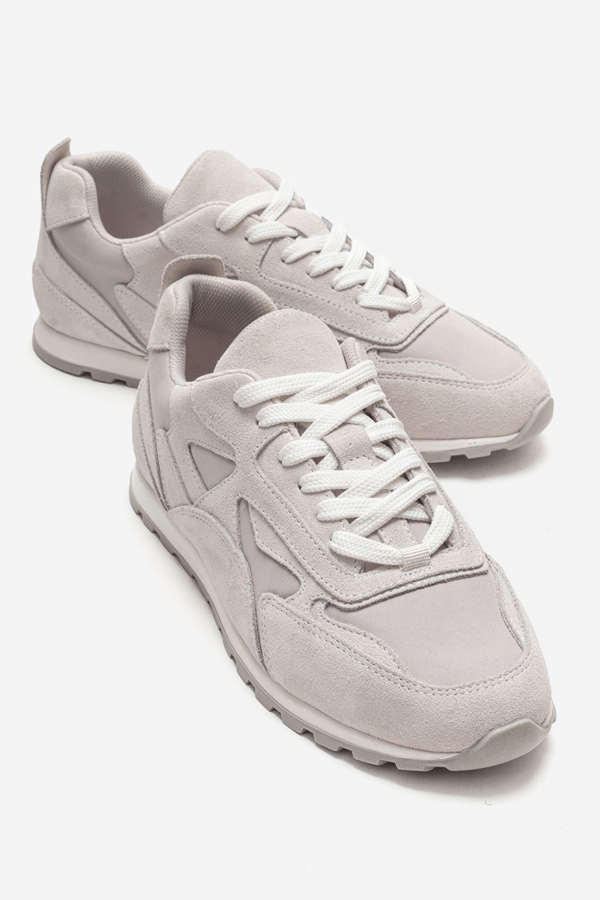 98-84144-3-BUZ SUETSAHRA Buz Süet Hakiki Deri Kadın Sneaker